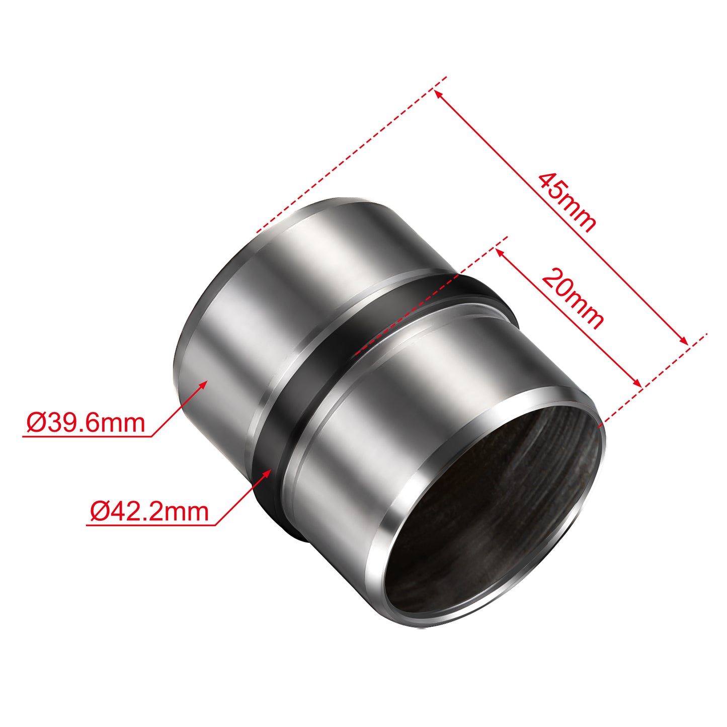 OZEAN Handlaufverbinder Edelstahl Ø 42,4 mm | Gerade oder Flexibel 90°-220° | Silber & Schwarz