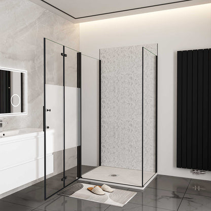 U Duschkabine 700x700 H.1950 mm U Form Dusche Falttür Schutzfolie für badezimmer