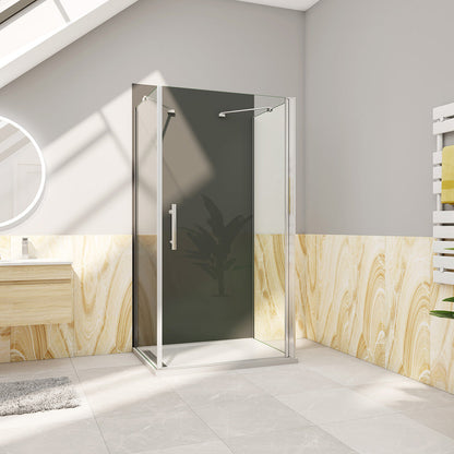 U Duschkabine 76x80 H.195 cm Drehtür U-Form für badezimmer