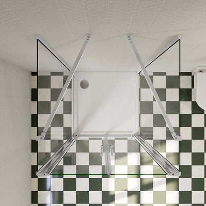 U Duschkabine 950x800 H.1950 mm Doppelpendeltüren U-Form für badezimmer