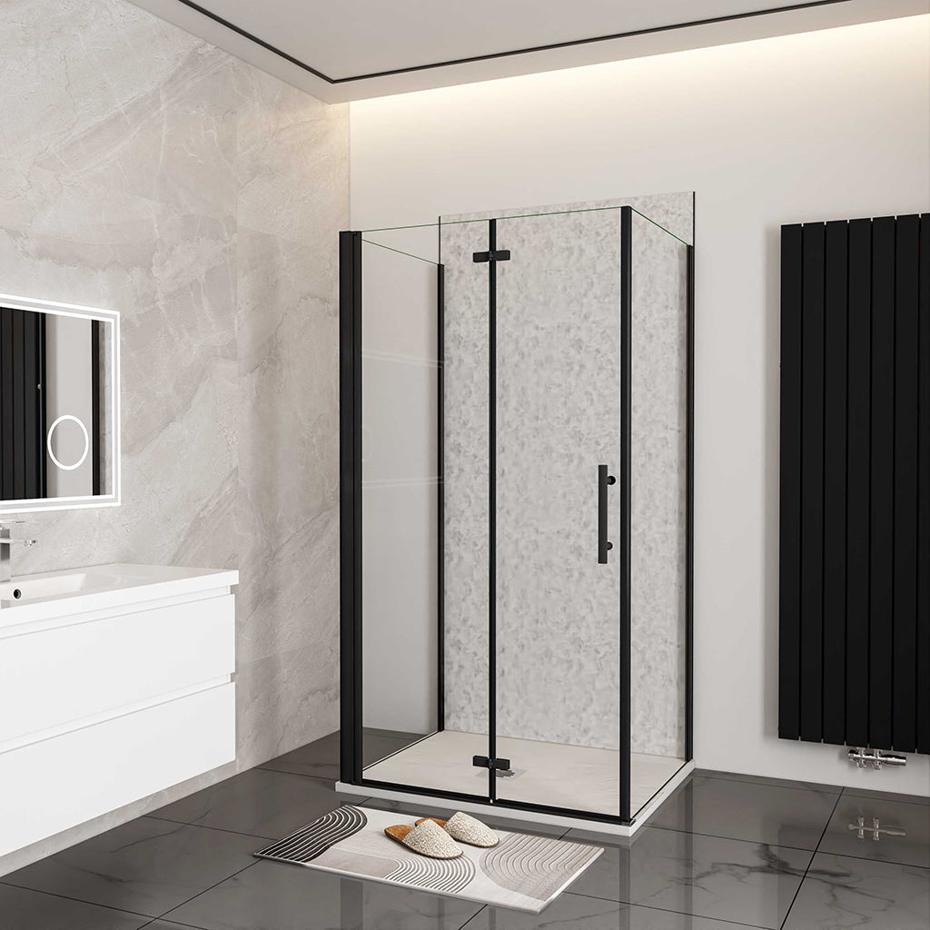 U Form 76x70xH.195 cm Dusche Falttür für badezimmer
