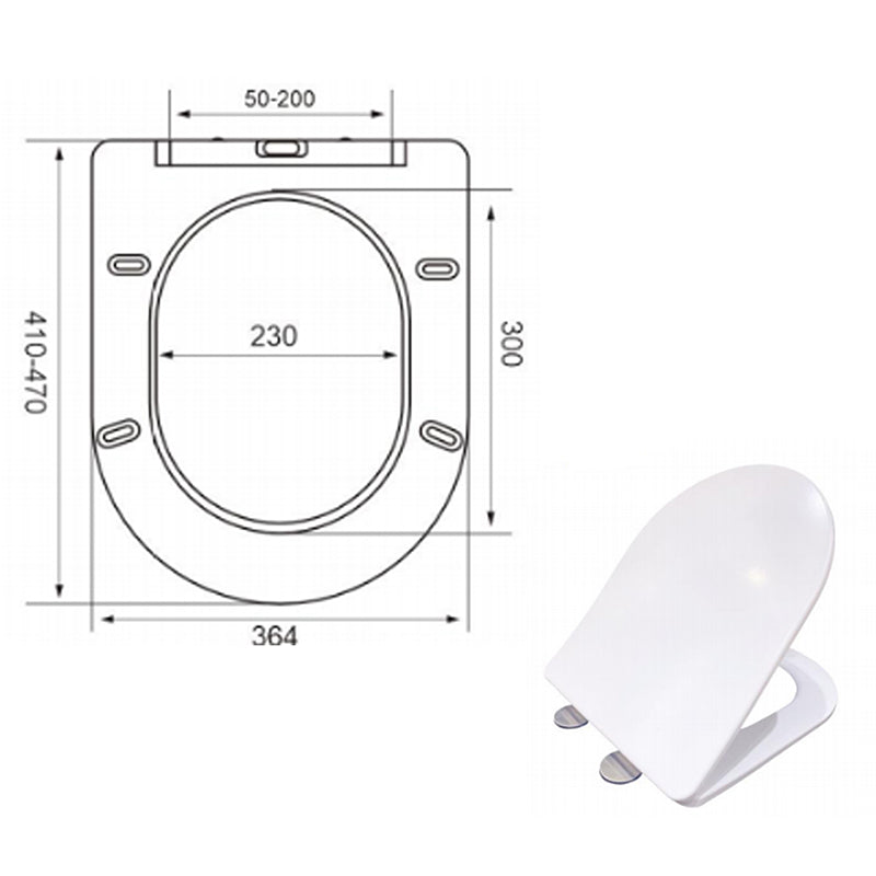 WC Lotus Effekt spülrandlos Wand WC mit Soft Close Toilette Sitz