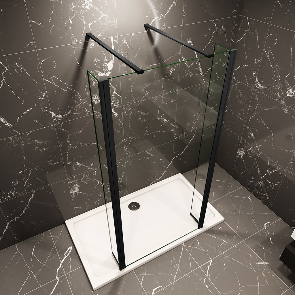 Walk In Duschabtrennung 50cm mit 2x30cm Seitenpaneel Stabilisationsstange 90cm badezimmer ideen