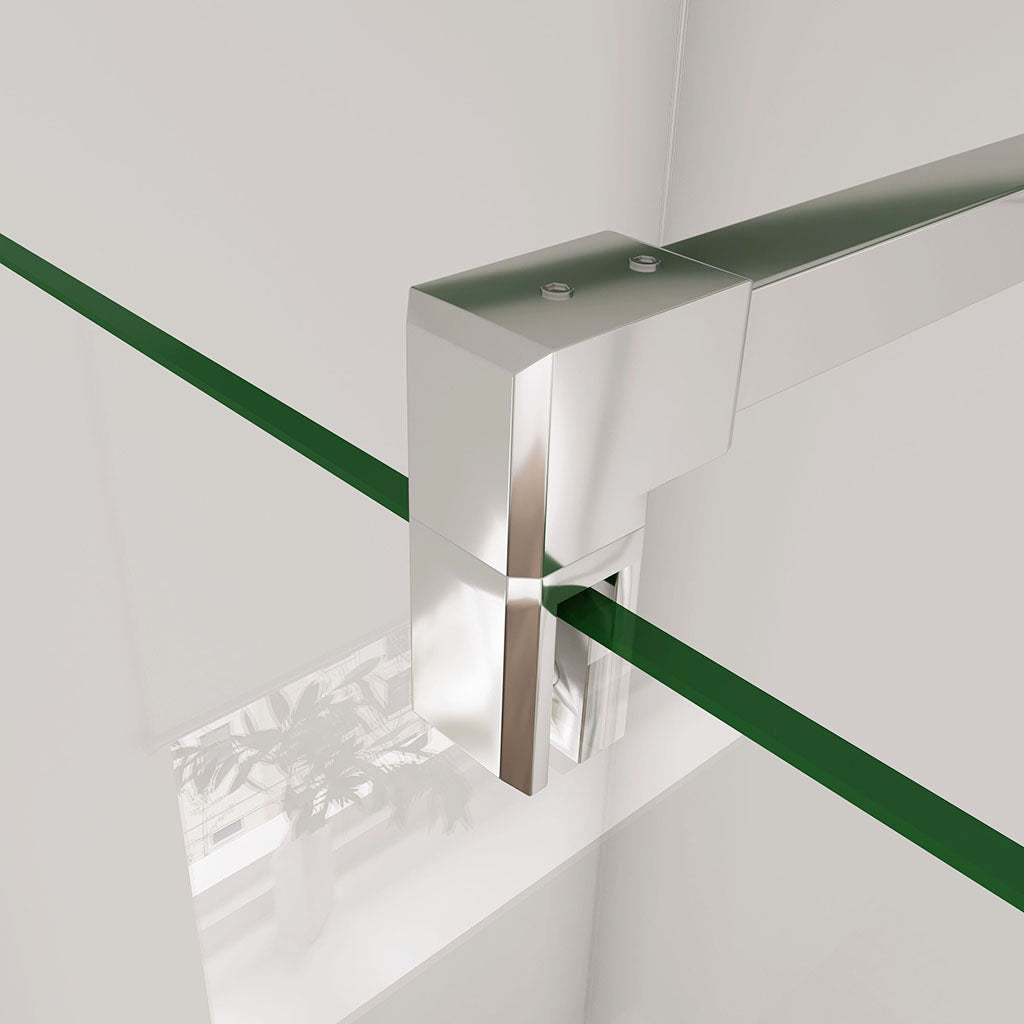 Walk In als Eckdusche 1300+800 mit Stabilisationsstange 900mm badezimmer ideen
