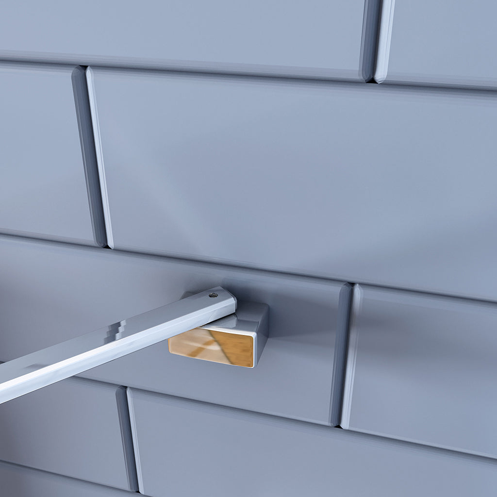 Walk in Duschwänd 100 mit Stabilisationsstange 45 cm