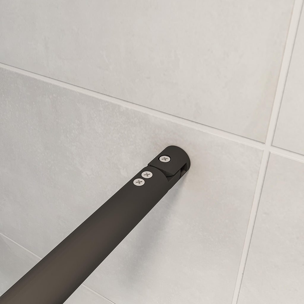 Walk in Duschwänd 100 mit Stabilisationsstange 70-120 cm für badezimmer