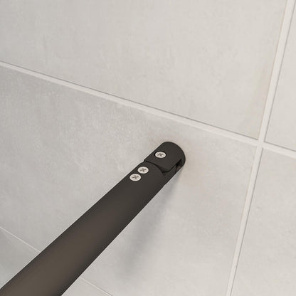 Walk in Duschwänd 100 mit Stabilisationsstange 70-120 cm für badezimmer