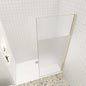 Walk in Duschwand 10mm ESG Glas 110 cm goldfarben