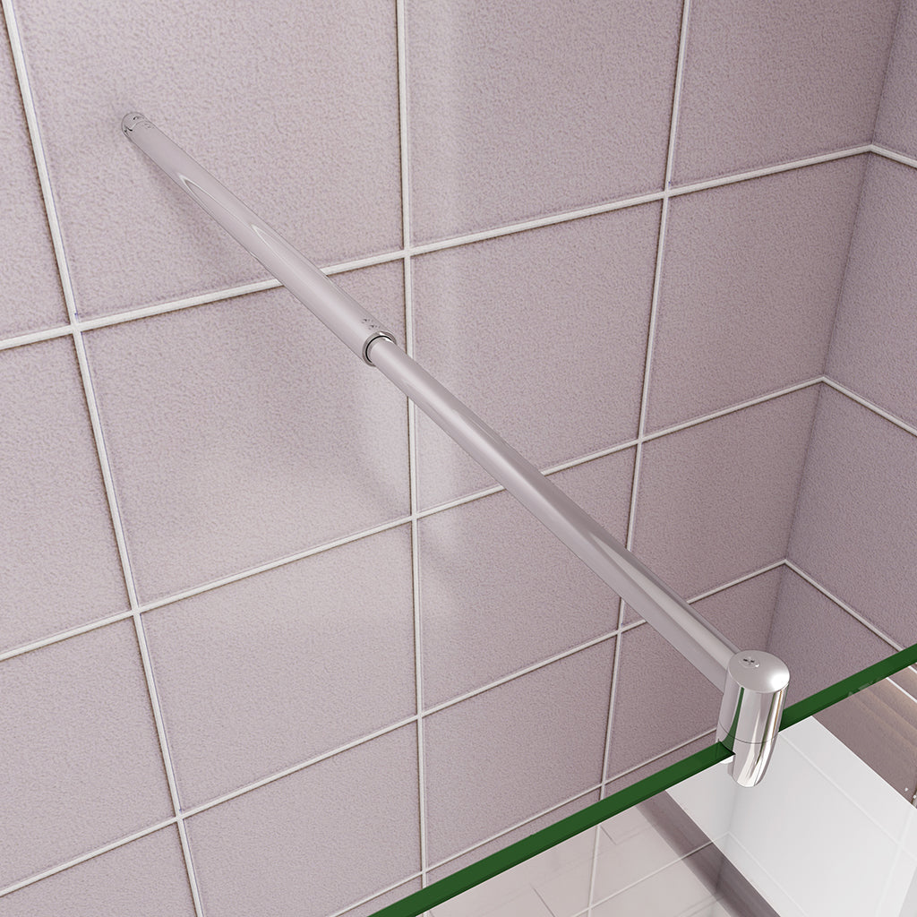 Walk in Duschwänd 117.7 mit 2xStabilisationsstange 70-120 cm badezimmer ideen