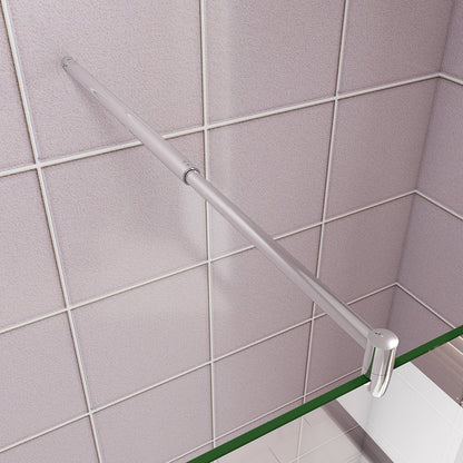 Walk in Duschwänd 117.7 mit 2xStabilisationsstange 70-120 cm badezimmer ideen