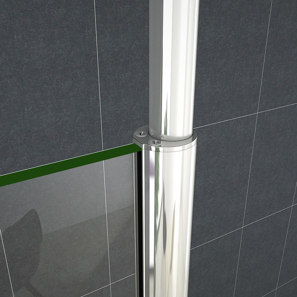 Walk in Duschwänd 130 mit Stabilisationsstange für badezimmer
