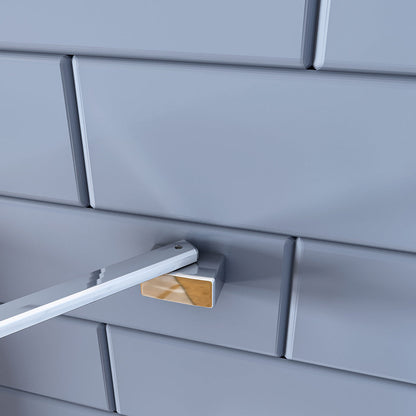 Walk in Duschwand 140 mit Stabilisationsstange 45 cm