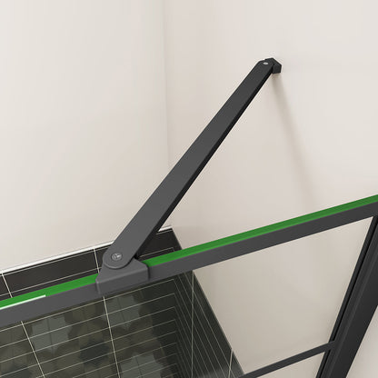 Walk in Duschwand 140 mit Stabilisationsstange 50 cm für badezimmer