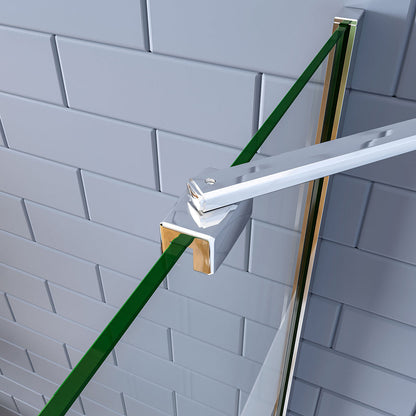 Walk in Duschwänd 1400 mit Stabilisationsstange 450 mm für badezimmer