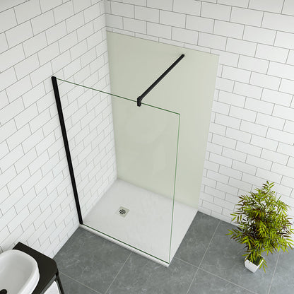 Walk in Duschwänd 70 cm mit Stabilisationsstange 90cm Aluverbundplatte badezimmer ideen
