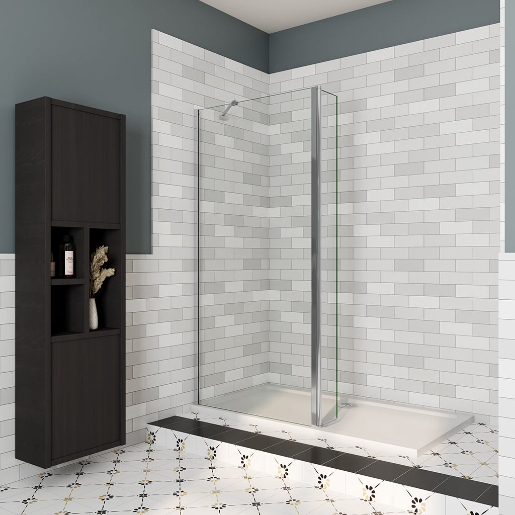 Walk in Duschwänd 80+40 mit Schwenkbar Stabilisationsstange 45 cm badezimmer ideen