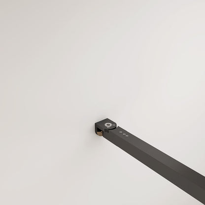 Walk in Duschwänd 800 Gittermuster mit Stabilisationsstange 730 1200 mm für badezimmer