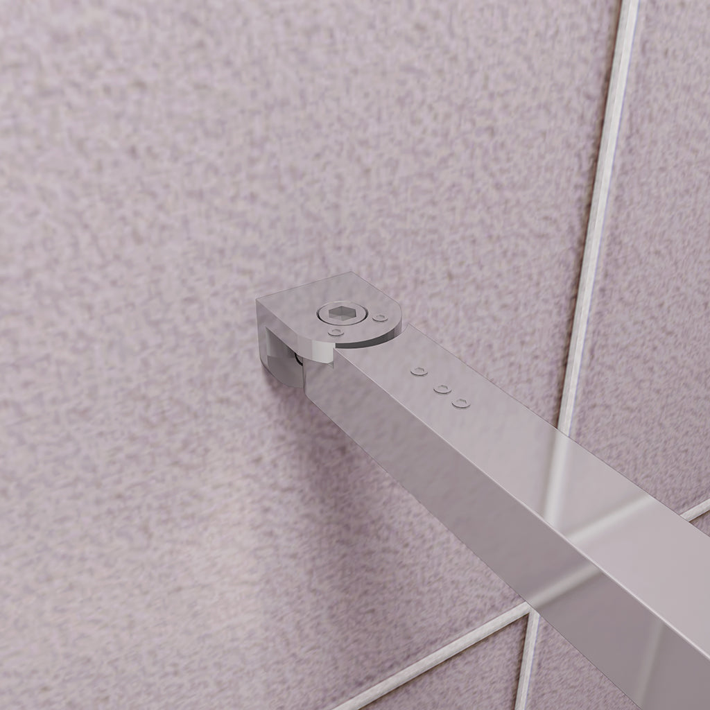 Walk in Duschwand 85 mit Stabilisationsstange 73-120 cm dusche für badezimmer