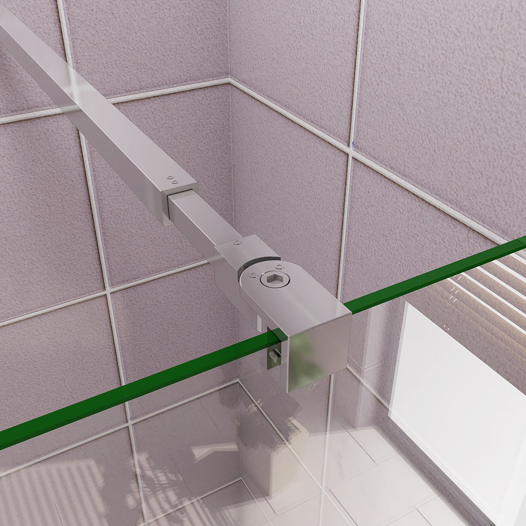 Walk in Duschwänd 850 mit Stabilisationsstange 730 1200 mm dusche für badezimmer