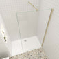 Walk in Duschwand 8mm NANO Glas 40 cm Gold