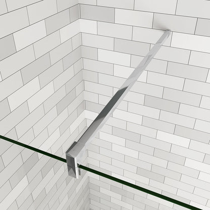 Walk in Duschwand 96 mit Stabilisationsstange 140 cm für badezimmer