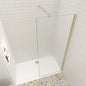 Walk in Duschwand begehbare Dusche aus 10 mm Sicherheitsglas 120 cm goldfarben