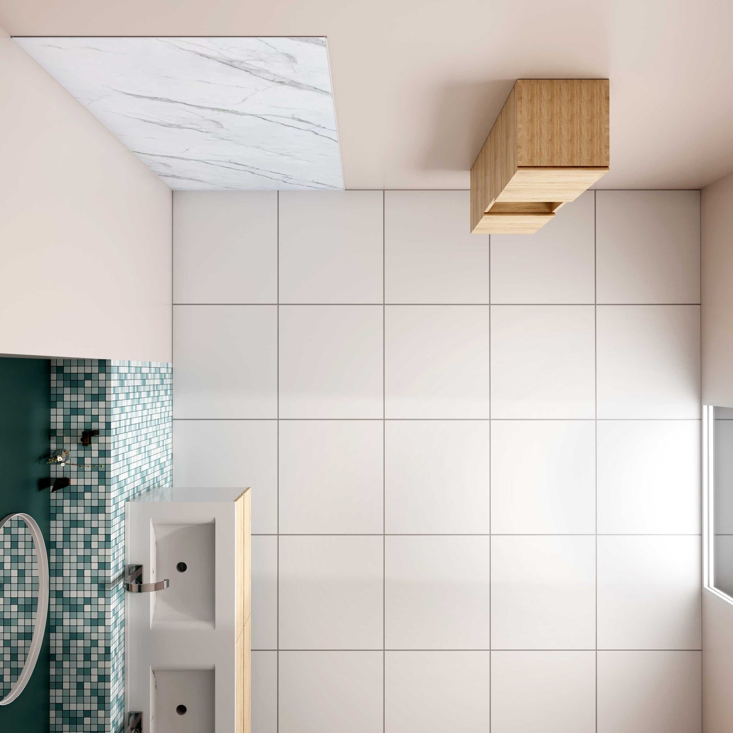 3mm Duschrückwand Aluverbundplatte Fliesenersatz Aluplatte 40cm