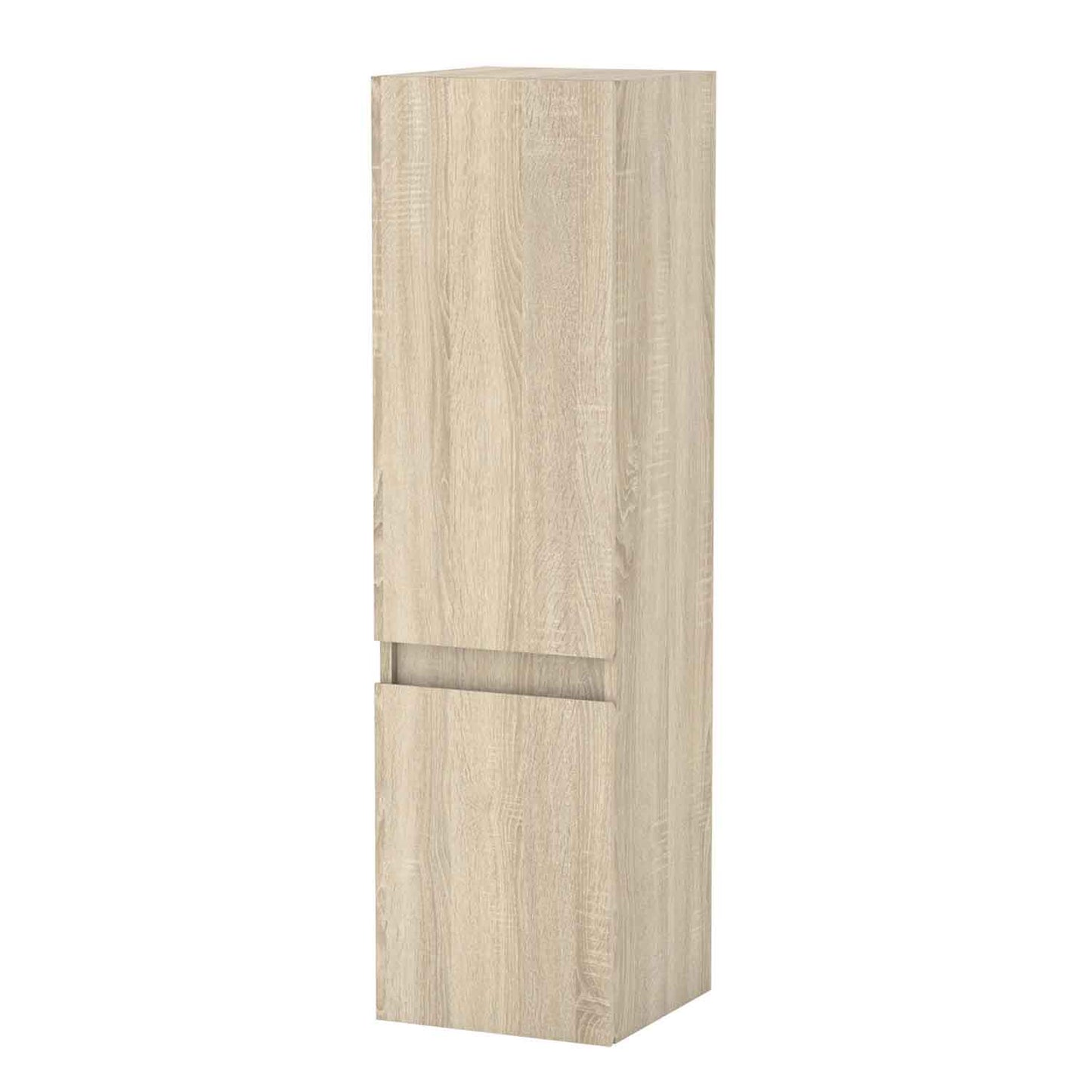 Hochschrank 110 cm Hängeschrank Badschrank Badezimmer Schrank Eiche Matt