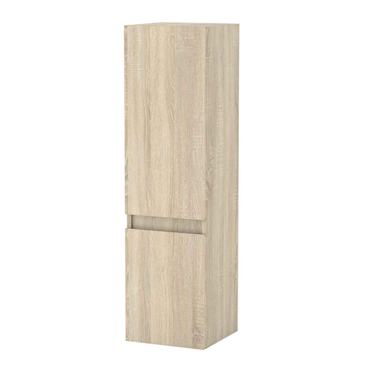 Hochschrank 110 cm Hängeschrank Badschrank Badezimmer Schrank Eiche Matt