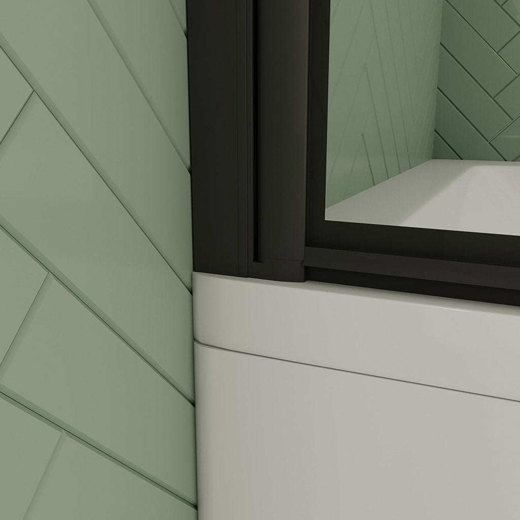 badewannen duschabtrennung Duschwänd Badewannenaufsätz 80 H140 cm für badezimmer