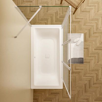 badewannen duschwand faltbar 130x70 H140 cm dusche