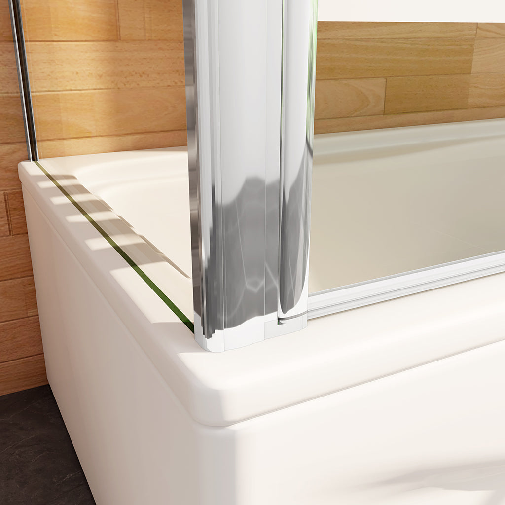 badewannen duschwand faltbar mit seitenwand 120x75 H140 cm badezimmer ideen