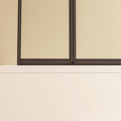 badewannen glasduschwand faltbar 100x70 H140 cm für badezimmer