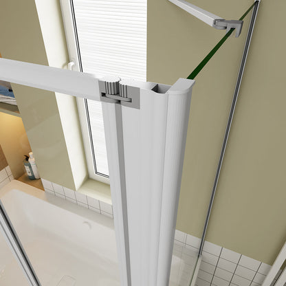 badewannen glasDuschwänd faltbar 120x75 H140 cm für badezimmer
