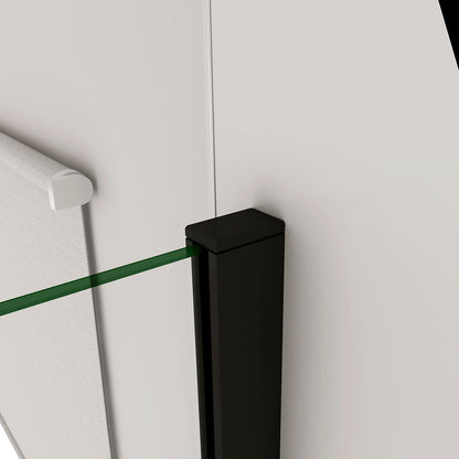 begehbare dusche als Eckdusche 130+50 mit Stabilisationsstange 140 cm