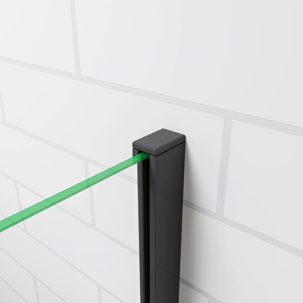 begehbare dusche duschwand glas 120 mit Stabilisationsstange 140 cm dusche