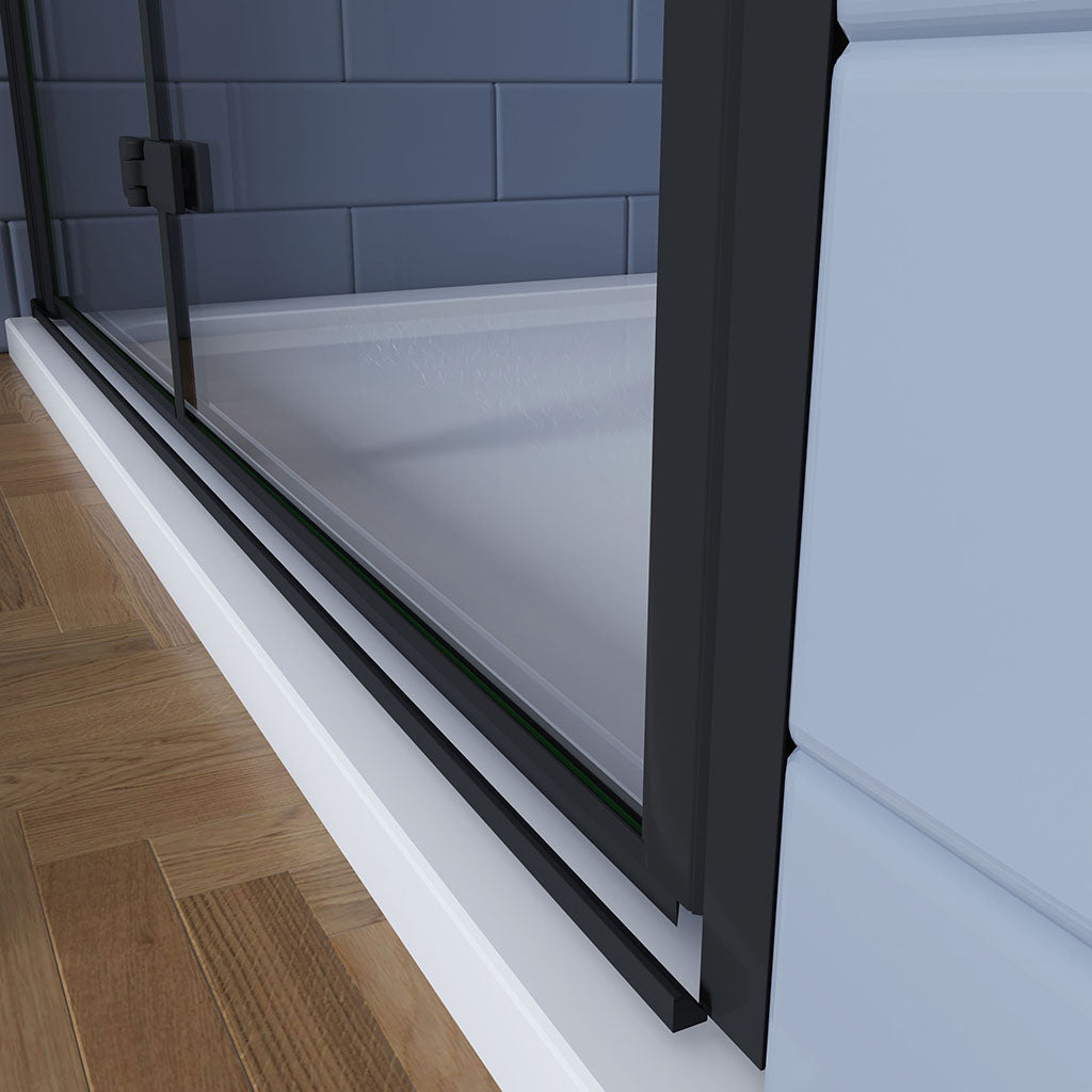 drehfalttür dusche 100 H195 cm duschwanne 100X90 ablaufgarnitur für badezimmer