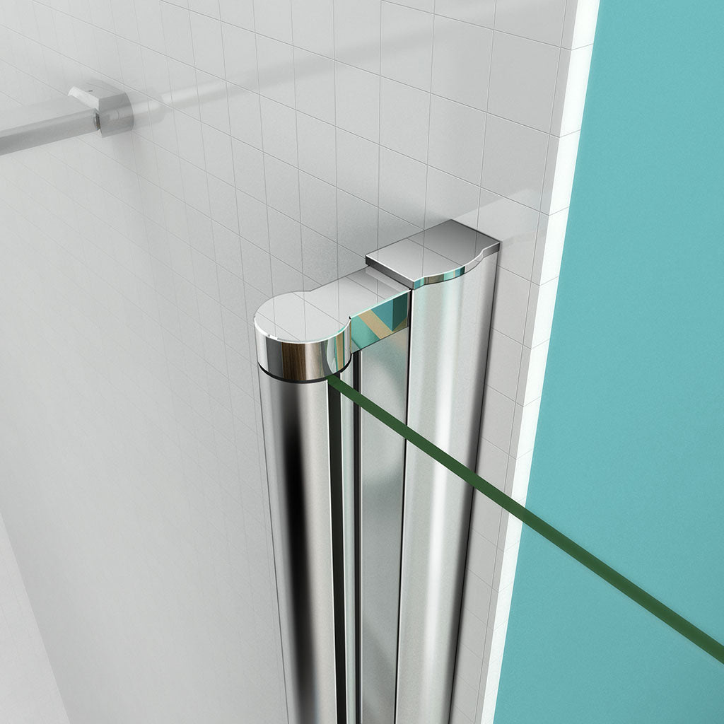 drehfalttür dusche 100x100 H197 cm dusche ESG GLAS badezimmer ideen