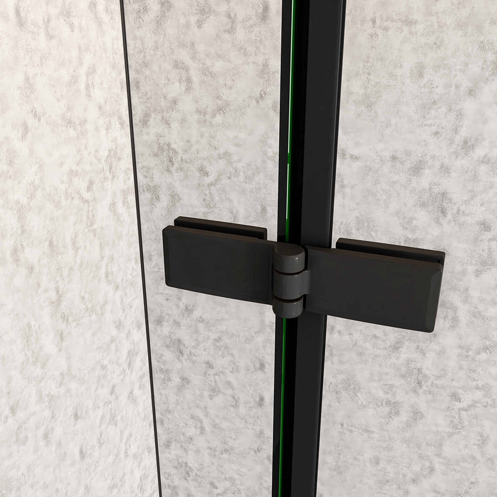 drehfalttür dusche 100x70 H195 cm auf badezimmer