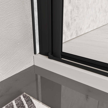 drehfalttür dusche 86 H195 cm ESG GLAS