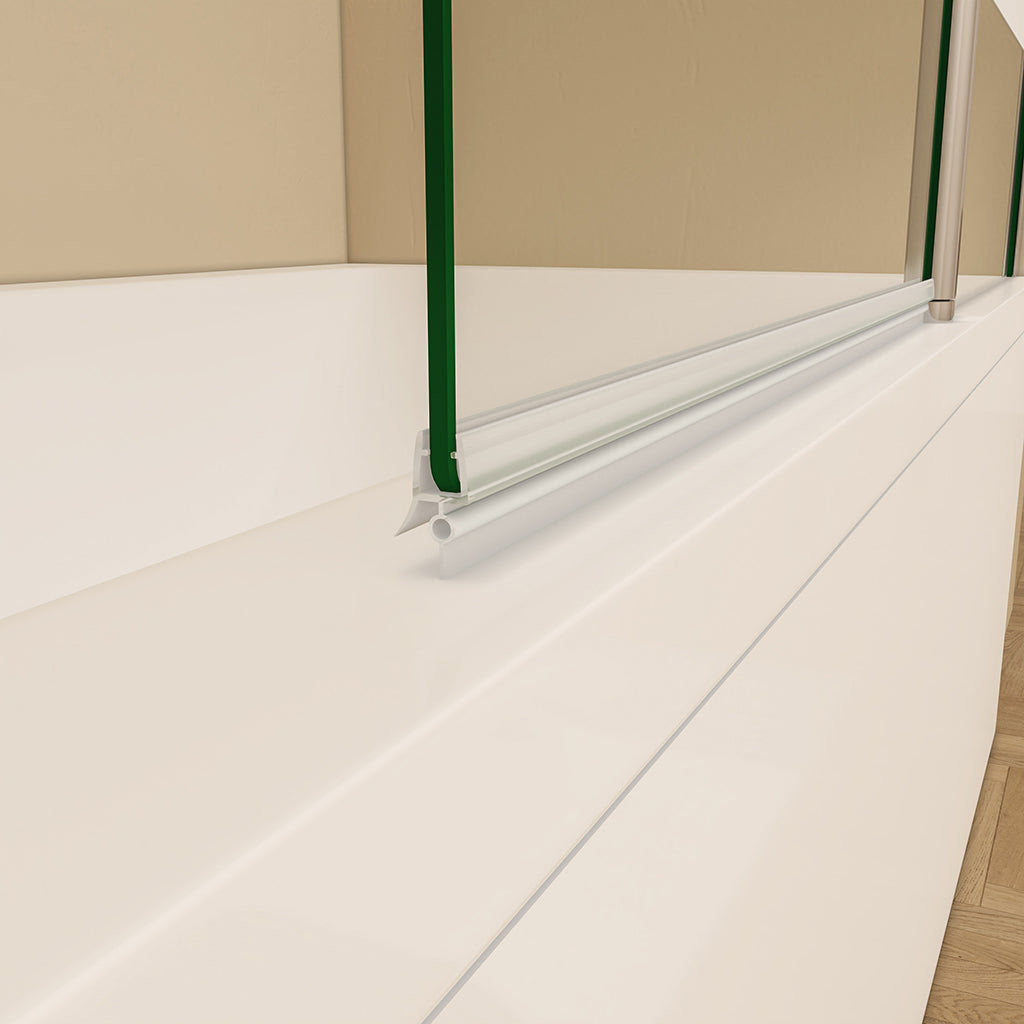 duschabtrennung auf badewanne Duschwänd Badewannenaufsätz 120 H140 cm dusche für badezimmer