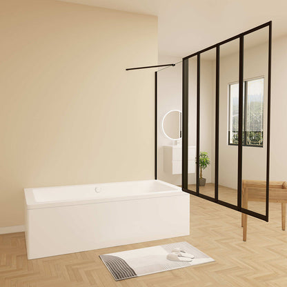 duschabtrennung badewannen duschwand faltbar 90x70 H140 cm dusche für badezimmer