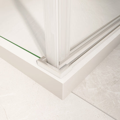 duschabtrennung glas 80x70 H195 cm duschtür mit seitenwand dusche für badezimmer