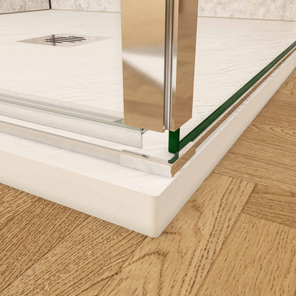 duschabtrennung glas 80x90 H195 cm duschtür mit seitenwand dusche duschrückwände für badezimmer