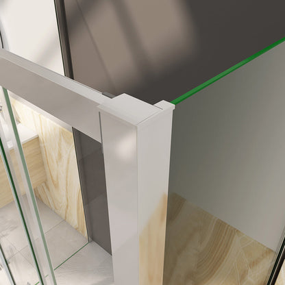 duschabtrennung schiebe duschkabine glasschiebetür 120x80 H190 cm für badezimmer