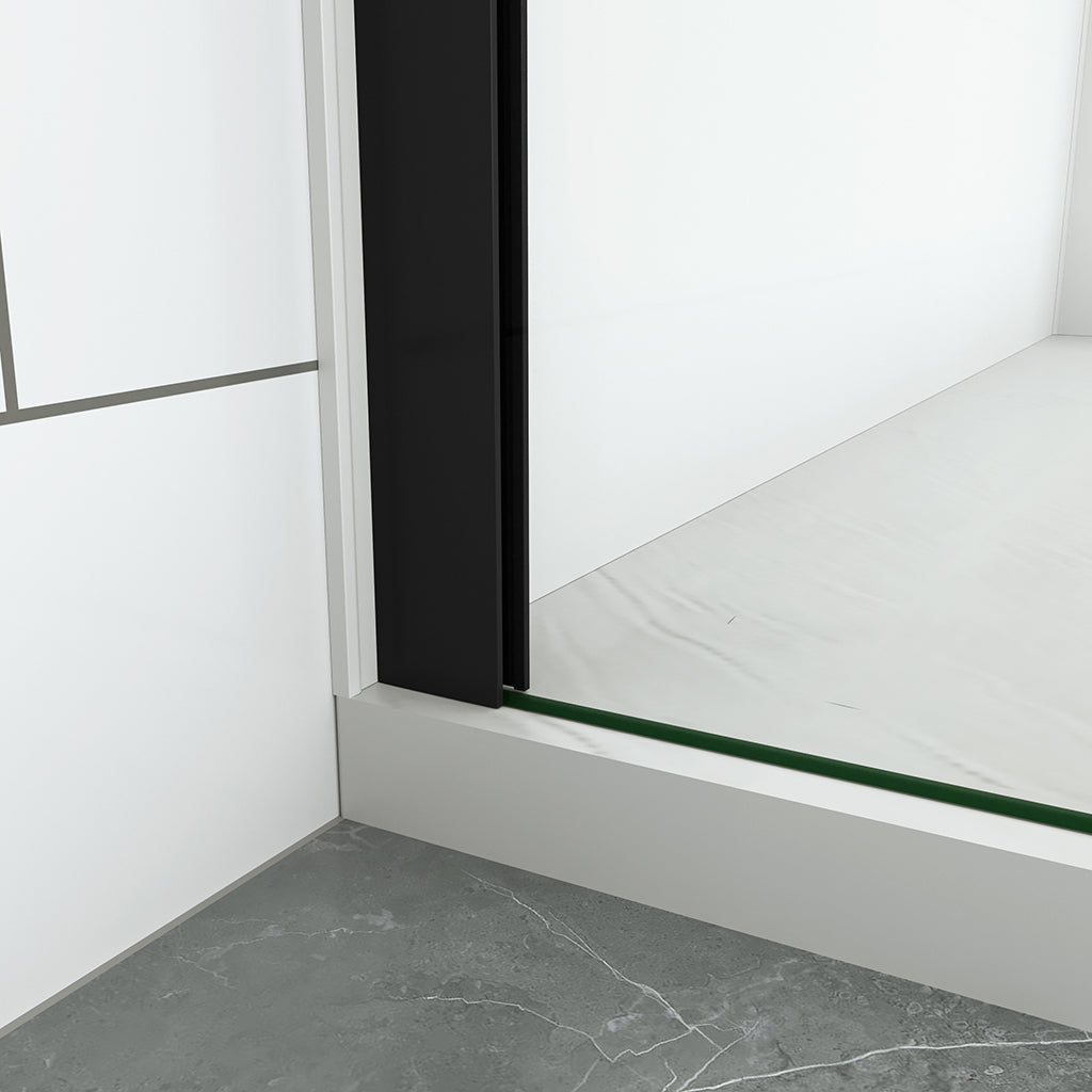 duschabtrennung schiebe duschkabine schiebetür dusche 100x90 H200 cm badezimmer ideen