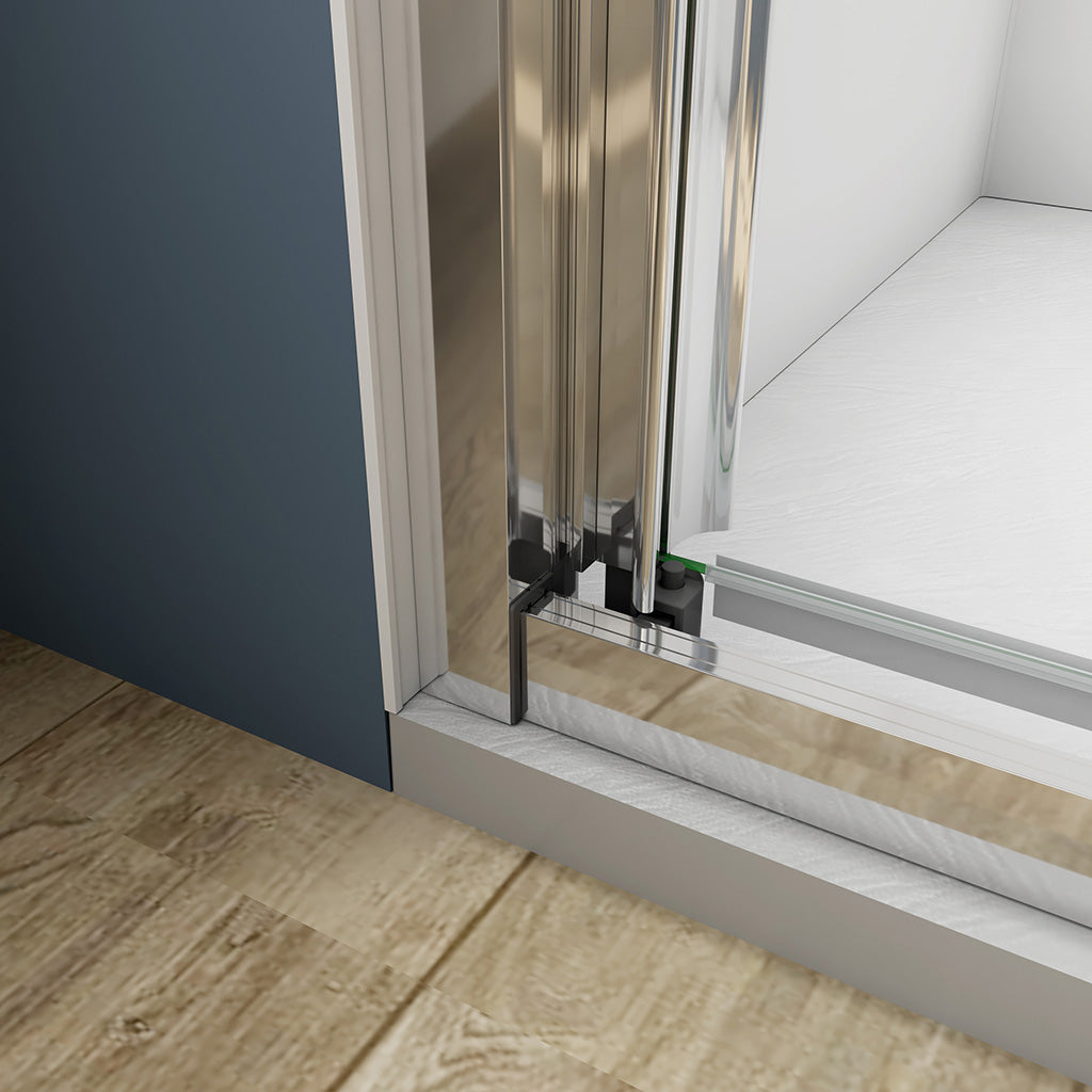 duschabtrennung schiebe duschkabine schiebetür dusche 120 H195 cm für badezimmer