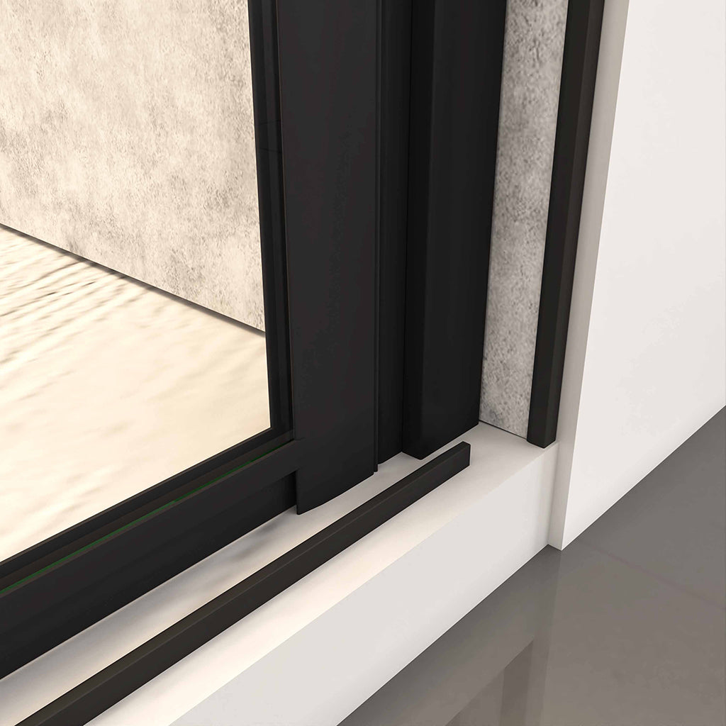 dusche drehfalttür Schutzfolie Nischentür 120 H195 cm für badezimmer