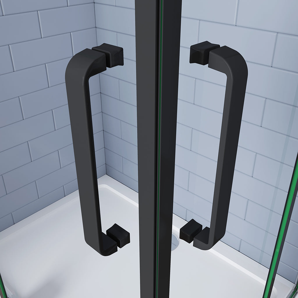 duschkabine 100x90 H195 cm duschkabinen eckeinstieg duschwanne DIY badezimmer ideen