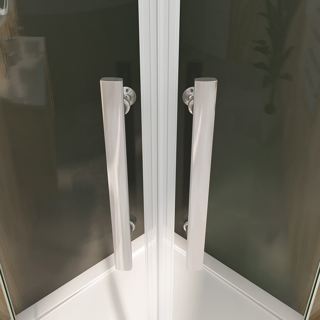 duschkabine 90x90 rund dusche H195 cm duschbecke duschrückwände badezimmer ideen